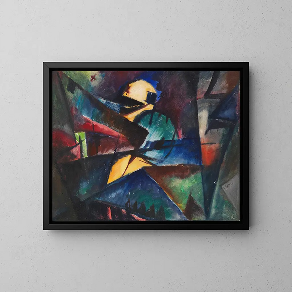 Untitled Painting - Arnold Topp — framed artwork on a wall