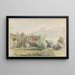 Huis tussen de bomen - Arnoldus Johannes Eymer — ingelijst kunstwerk aan de muur