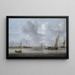 Scheepvaartscene met schepen - Arnoldus van Anthonissen — ingelijst kunstwerk aan de muur
