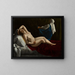 Dana - Artemisia Gentileschi — framed artwork on a wall