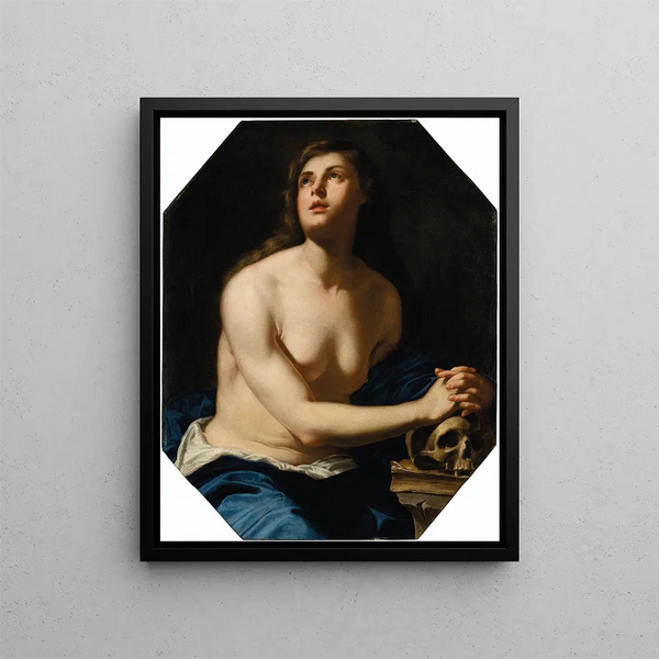 La Madeleine pénitente - Artemisia Gentileschi — framed artwork on a wall
