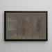 Autumn Wood Painting - Arthur Bowen Davies — framed artwork on a wall