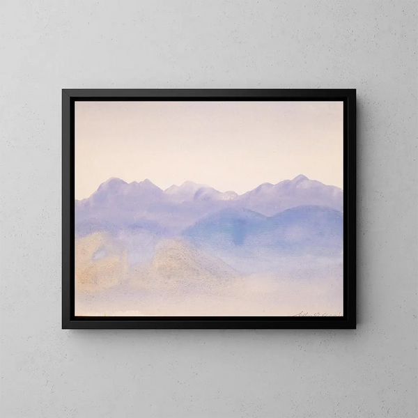Blauwe mist - Arthur Bowen Davies — ingelijst kunstwerk aan de muur
