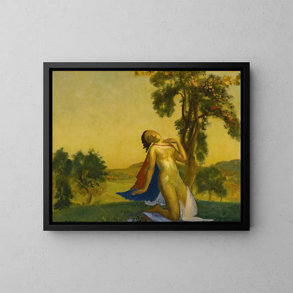 Ademend offer - Arthur Bowen Davies — ingelijst kunstwerk aan de muur