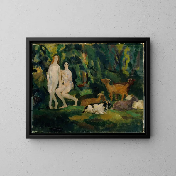 Druppels dauw - Arthur Bowen Davies — ingelijst kunstwerk aan de muur