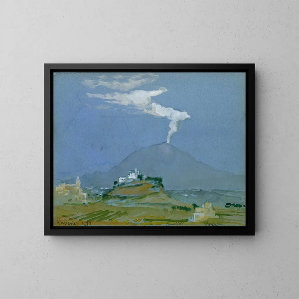 Landschap van Camaldoli - Arthur Bowen Davies — ingelijst kunstwerk aan de muur