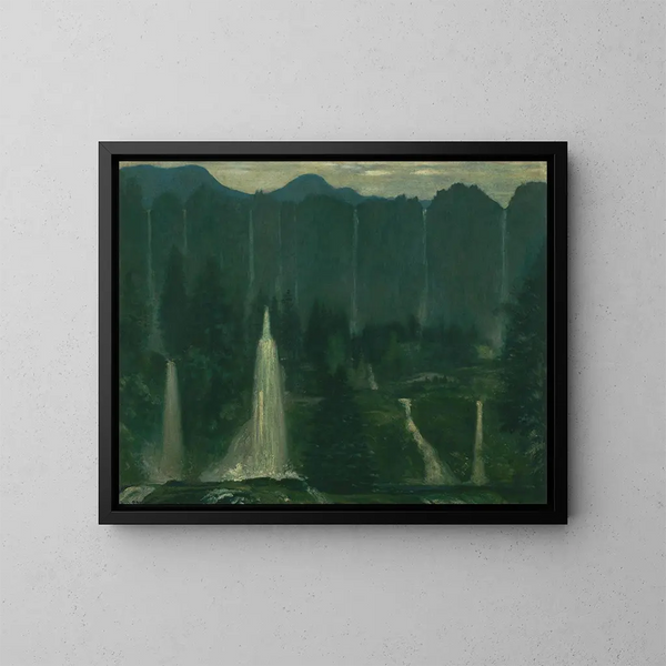 Van vele wateren - Arthur Bowen Davies — ingelijst kunstwerk aan de muur