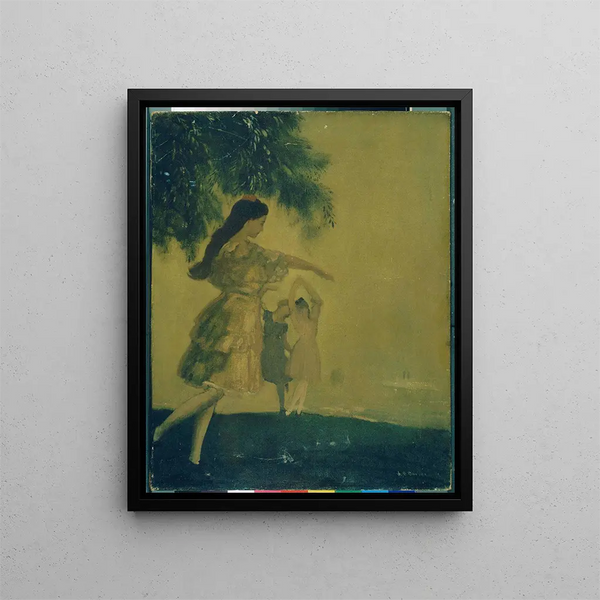 De Dansers - Arthur Bowen Davies — ingelijst kunstwerk aan de muur