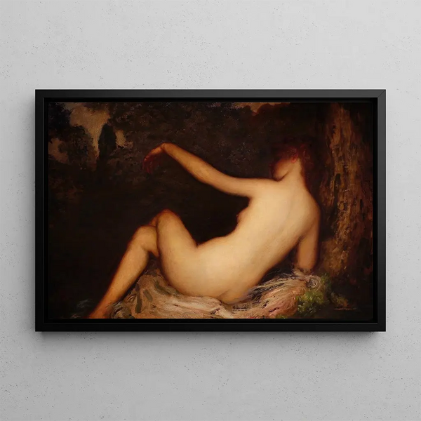 De vlinder - Arthur Bowen Davies — ingelijst kunstwerk aan de muur