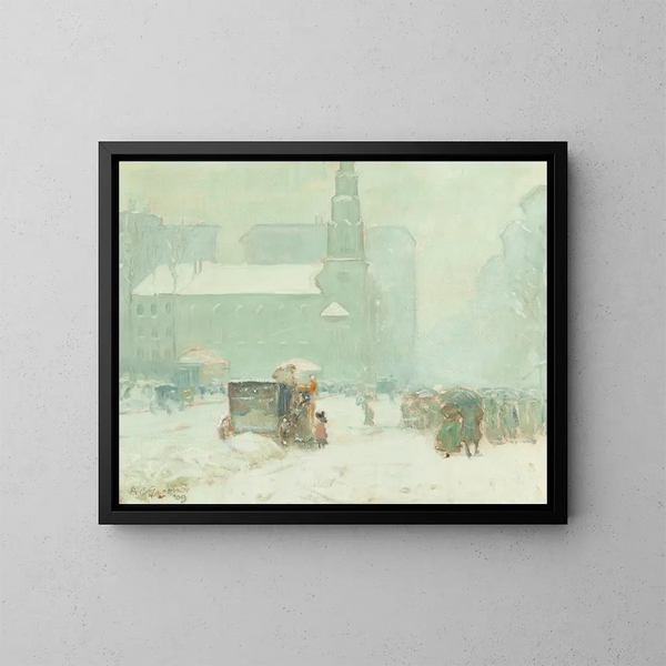 Rue Park in Boston - Arthur Clifton Goodwin — framed artwork on a wall