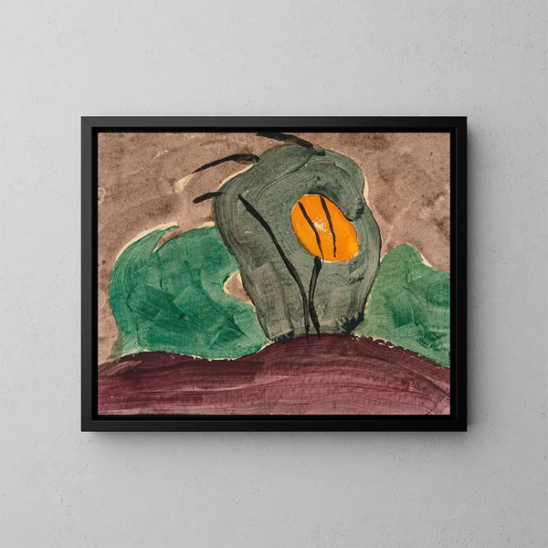 Zon door de boom II - Arthur Dove — ingelijst kunstwerk aan de muur