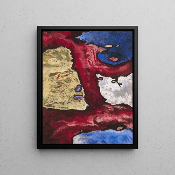 Vormen van bomen en water - Arthur Dove — ingelijst kunstwerk aan de muur