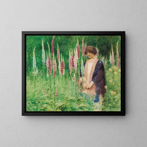 The drone, an étude - Arthur Hacker — framed artwork on a wall