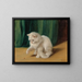 Chat met lieveheersbeetje - Arthur Heyer — ingelijst kunstwerk aan de muur