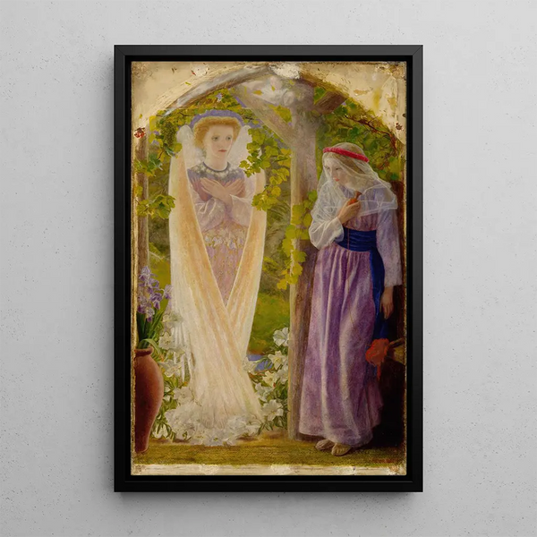 L'Annunciation - Arthur Hughes — framed artwork on a wall