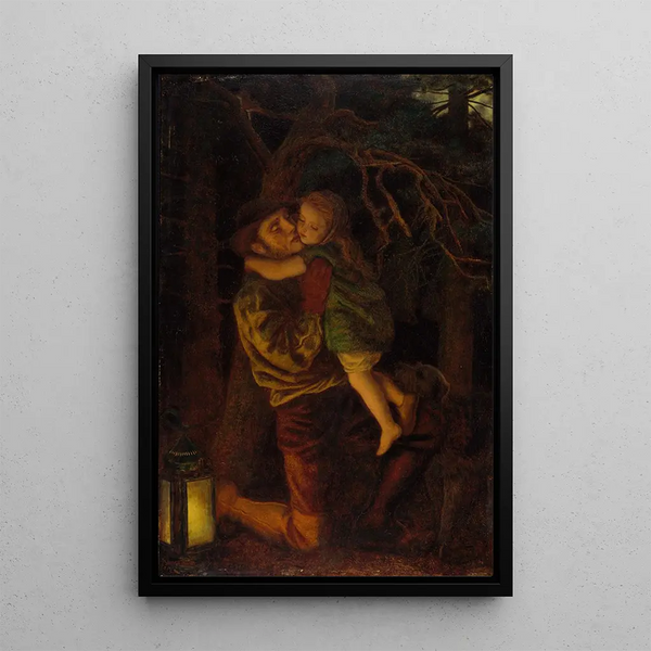 L'enfant perdu - Arthur Hughes — framed artwork on a wall