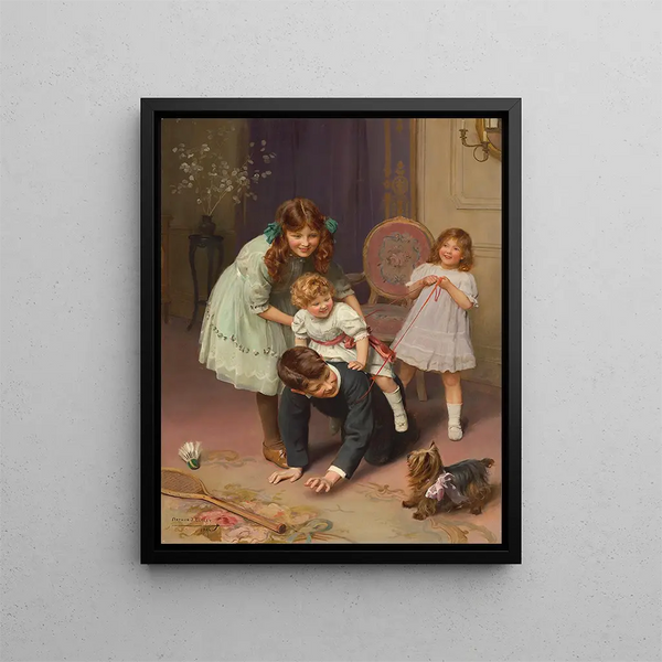 Oh là là - Arthur John Elsley — framed artwork on a wall