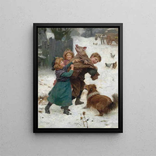 Tiens-toi bien - Arthur John Elsley — framed artwork on a wall