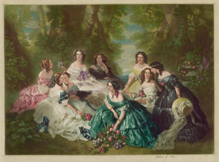 Arthur L Cox - Eugnie empress of the French and her maids of honor.webp