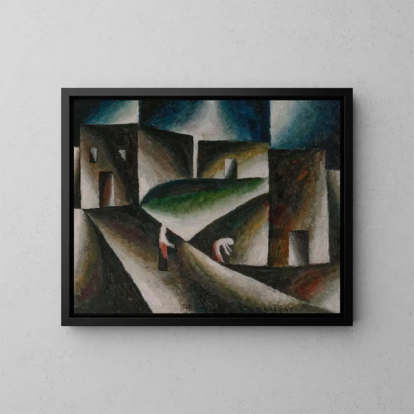 Ascetic Landscape II - Arthur Segal — framed artwork on a wall