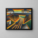 Spoorlijnbarrage - Arthur Segal — ingelijst kunstwerk aan de muur