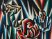 Drie figuren - Arthur Segal — weergave van het kunstwerk