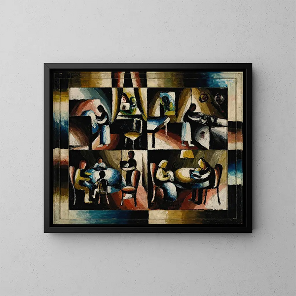 Domestic work - Arthur Segal — framed artwork on a wall
