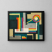 compositie - Arthur Segal — ingelijst kunstwerk aan de muur