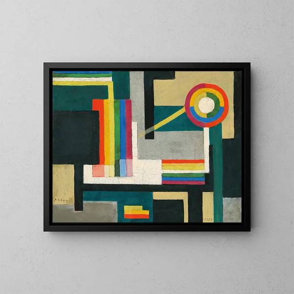 Composition - Arthur Segal — framed artwork on a wall