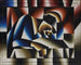 Vrouw die slaapt - Arthur Segal — weergave van het kunstwerk