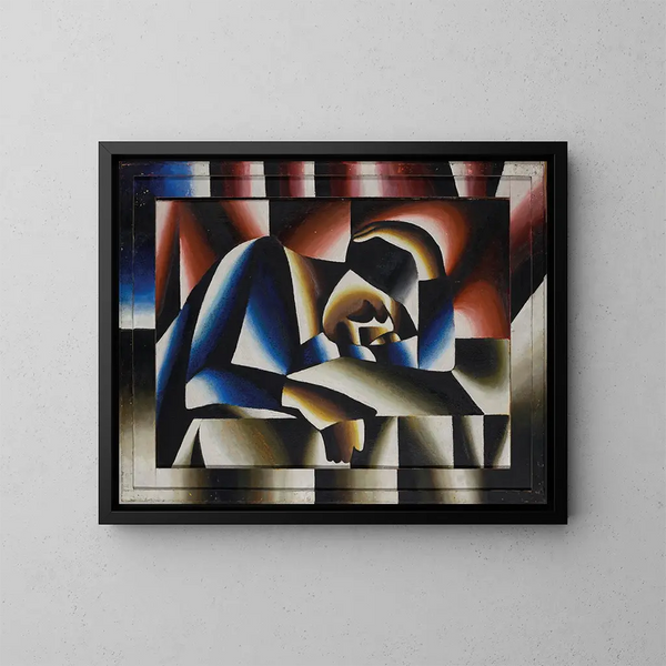 Woman Sleeping - Arthur Segal — framed artwork on a wall
