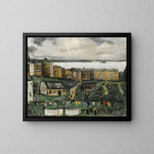 Village View - Arthur Segal — framed artwork on a wall