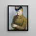 Portrait of a Girl - Arvid Mather — framed artwork on a wall