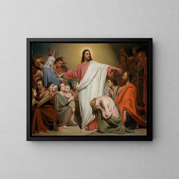 Christus de Verlosser - Ary Scheffer — ingelijst kunstwerk aan de muur
