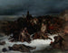 De retraite van het leger van Napoleon uit Rusland in 1812 - Ary Scheffer — weergave van het kunstwerk