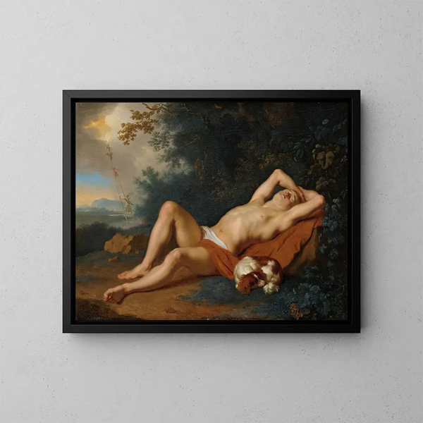 The Dream of Jacob - Ary de Vois — framed artwork on a wall