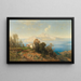 Vue de Capri - Ascan Lutteroth — ingelijst kunstwerk aan de muur