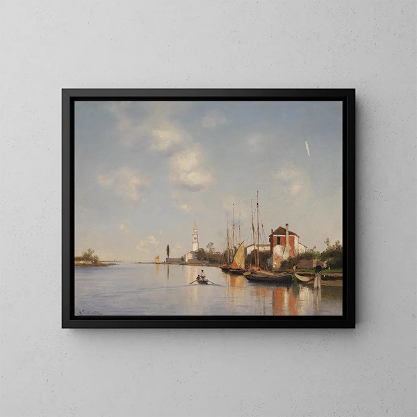 Mazzorbo near Venice - Ascan Lutteroth — framed artwork on a wall