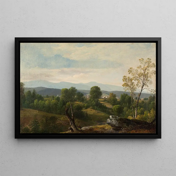 View of the Valley - Asher Brown Durand — framed artwork on a wall