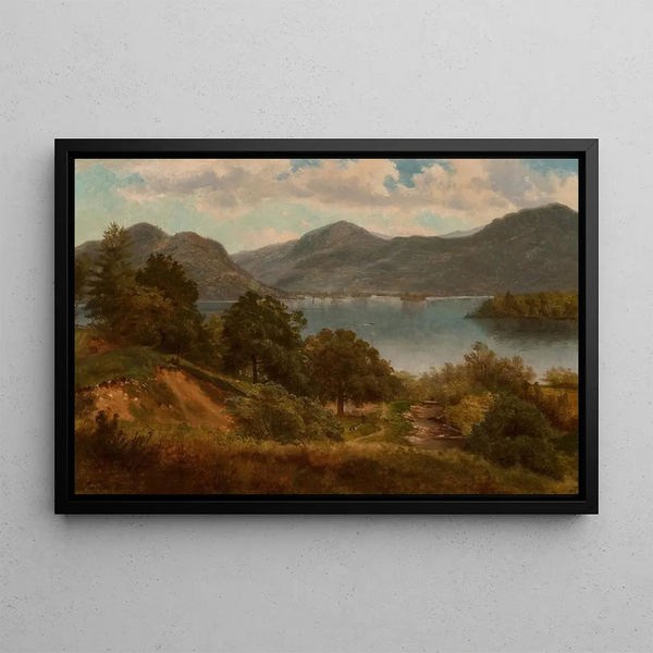 Lac George - Asher Brown Durand — framed artwork on a wall