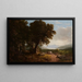 Landschap met overdekte kar - Asher Brown Durand — ingelijst kunstwerk aan de muur