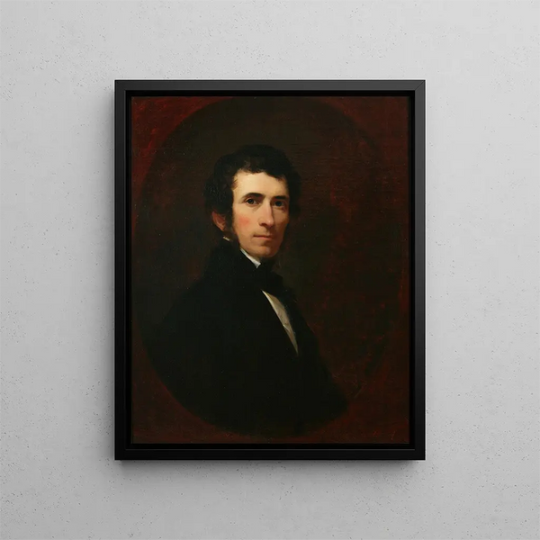 Self-portrait - Asher Brown Durand — framed artwork on a wall