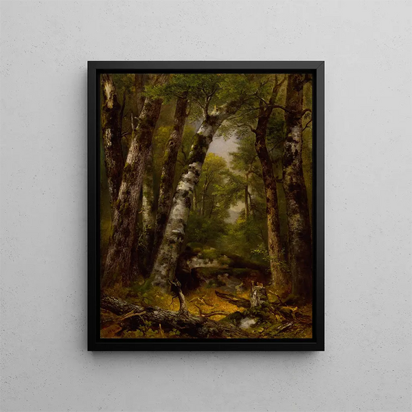 Woodland Glen - Asher Brown Durand — framed artwork on a wall