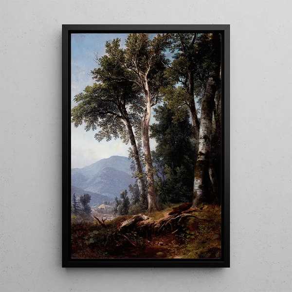 Boslandschap - Asher Brown Durand — ingelijst kunstwerk aan de muur