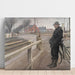 Reproduction of the painting Waiting for the train, level crossing of the Roskilde highway - Laurits Andersen Ring