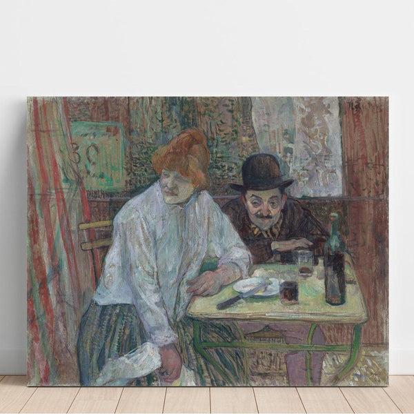 Reproductie van het schilderij van Het Café La Mie - Henri de Toulouse-Lautrec