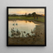 At sunset - Viggo Johansen — framed artwork on a wall