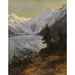 Reproduction of the painting of the Morteratsch Glacier - Edward Theodore Compton