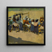 Op de markt - Konstantin Bauer — ingelijst kunstwerk aan de muur