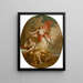 Apollon en een muze - Auger Lucas — ingelijst kunstwerk aan de muur